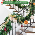 Meschett Velvet Ball Christmas Ornaments Set 12pcs 78mm Green Brown Neutral