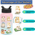 Gxizlba Cute Shark Stickers 50Pcs Vinyl Cartoon Ocean Animal Decals