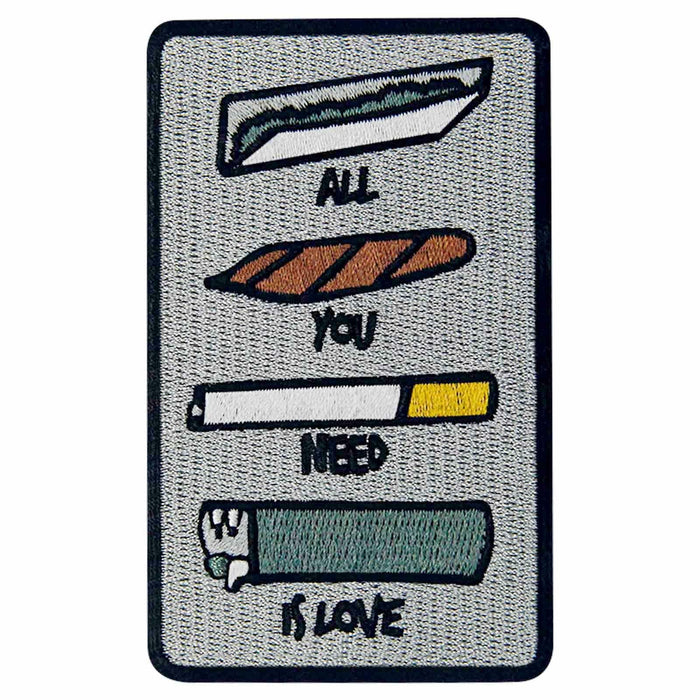 ZEGINs All You Need is Love Embroidered Patch Iron-On Sew-On Badge