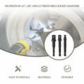 Rawolp 3-Piece Socket Adapter Set 1/4", 3/8", 1/2" Drive