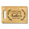 FONDCANYON Bamboo Cutting Board Kitchen Decor Brown Aunt Gift