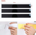 YSSZAM Mirror Wall Stickers Striped Design Acrylic Tiles 5x20cm Gold 10 Pcs