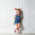 JIALWEN Cow Animal Costume Set 4Pcs Ears Nose Bowtie Tail Unisex White Size