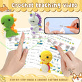 Krrbsr Christmas Gifts Crochet Kit 6PCS DIY Animal Amigurumi Yarn Craft Kit