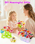Maylatte Fabric Flower Bouquets DIY Craft Kit for Girls Ages 4-8 with Box