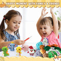 Krrbsr Christmas Gifts Crochet Kit 6PCS DIY Animal Amigurumi Yarn Craft Kit