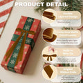 CUPLOOV 24 Pcs Brown Velvet Ribbon Bows 5x7 Inch Christmas Tree Decor