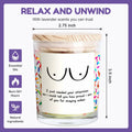 iAOVUEBY Your Chariot Awaits Lavender Soy Wax Candle 7oz Birthday Gift
