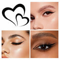 QueenDairy Waterproof Liquid Eyeliner Fine Brush Tip Jet Black 1 Fl Oz 01#