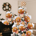 Wavwavw 6pcs Chef Gingerbread Man Xmas Tree Picks Multi Color 12.2in
