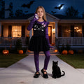 Weixinbuy Girls Leopard Cat Costume Glow Dark Halloween Dress Purple Size 3-4T