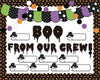 NBjiuyin 4Ft Halloween Ghosts Cutouts with 100 Glue Dots White Paper