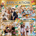 OORAMOO 176PCS Champagne Bottle Balloon Garland Arch Kit Gold Party Decor