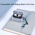 Vivekafio Compatible Galaxy Buds Pro 3 Case Cover Shockproof Black