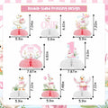 Jollyboom Goose Birthday Decorations 8pcs Pink 1st Birthday Table Decor