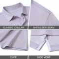 Rouen Mens Polo Shirt Quick Dry Moisture Wicking Lavender Heather Size XXL