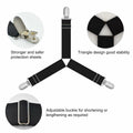 Heuihm Bed Sheet Holder Straps 4pcs Lock Strip Fit All Mattress White Medium