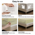 Heuihm Bed Sheet Holder Straps 4pcs Lock Strip Fit All Mattress White Medium