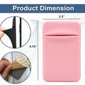 KARENSKEYS 2PCS Key Sleeve Stretchy Keys Organizer Slim Card Holder Pink