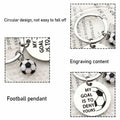 ShiQiao Spl Inspirational Soccer Keychain Unisex Adult Football Gift