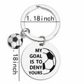 ShiQiao Spl Inspirational Soccer Keychain Unisex Adult Football Gift