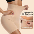 ShaperSwan High Waisted Shapewear Shorts Tummy Control Butt Lifter Nude Size M/L