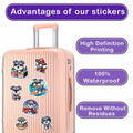 BIGZORO Schnauzer Dog Stickers Pack 50 PCS Waterproof Vinyl Decals