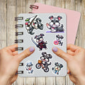 BIGZORO Schnauzer Dog Stickers Pack 50 PCS Waterproof Vinyl Decals