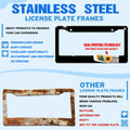 I'd Rather Be Watching Anime License Plate Frame Funny Stainless Steel