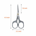 ABAJI Mini Scissors Stainless Steel Blade Metal Handle 2 Pack Office Craft