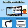 I'd Rather Be Watching Anime License Plate Frame Funny Stainless Steel
