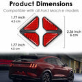 Carbon Fiber Car Door Corner Anti-Collision Strips 2 Pack for Mustang Mach-E