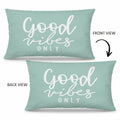 Mingnei Motivational Quote Green Flannel Throw Pillow Cover 12x20