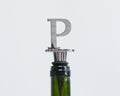 Lutong Letter Gift Set Key Ring Bottle Stopper 2 PCS Silver S