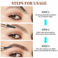 YIWANLLE 3D Microblading Eyebrow Pencil 4 Fork Tip Waterproof Light Brown