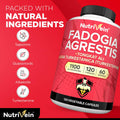 BestBy10/25 Nutrivein Fadogia Agrestis Tongkat Ali Turkesterone 1100mg 120 Caps