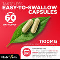 BestBy10/25 Nutrivein Fadogia Agrestis Tongkat Ali Turkesterone 1100mg 120 Caps