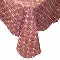 Flannel Backed Vinyl Tablecloth 60x120 Oblong Diamond Rust Pattern