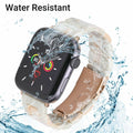 MAIRUI Resin Watch Band Compatible Apple Watch 38-41mm Series 1-9 Marble