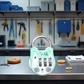 WsjiaboFux Green 3-Digit Combination Padlock Stainless Steel High Strength