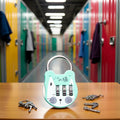 WsjiaboFux Green 3-Digit Combination Padlock Stainless Steel High Strength