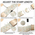 MAIRUI Resin Watch Band Compatible Apple Watch 38-41mm Series 1-9 Marble