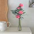 Glass Vase 8.6in Ribbed Design Wedding Centerpiece Floating Candle Gray
