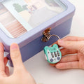 WsjiaboFux Green 3-Digit Combination Padlock Stainless Steel High Strength