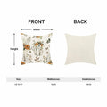 CXMEIFLY Fall Decor Pillow Covers Set of 2 18x18 Cream Pumpkin Floral