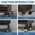 Heavy Duty Furniture Movers 4 Wheels 2000lbs Load Capacity Black Set