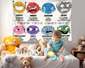 dueeia Mental Health Therapy Tapestry Wall Hanging 59x51 Black Polyester