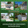 GREEN VENT Aluminum Alloy Gable Vent 10x10 Outdoor Wall Cover with Mesh