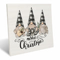 UNCDLV Happy Gnomes Wooden Sign Fall Decor 6x6 Inch hallothanksmas2