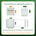 GREEN VENT Aluminum Alloy Gable Vent 10x10 Outdoor Wall Cover with Mesh